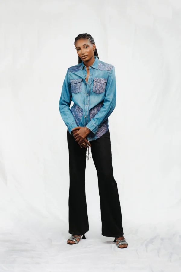 NGOK Heritage Patchwork Denim Shir