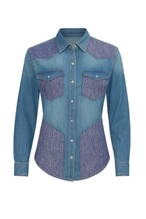NGOK Heritage Patchwork Denim Shir