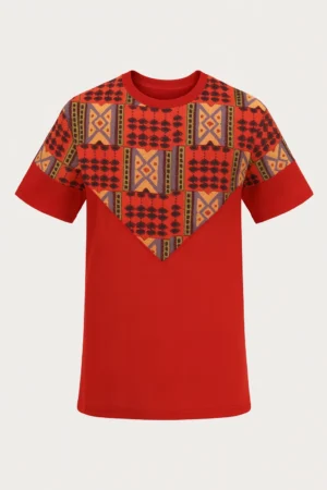 NGOK Tribe Red Panel T-Shirt